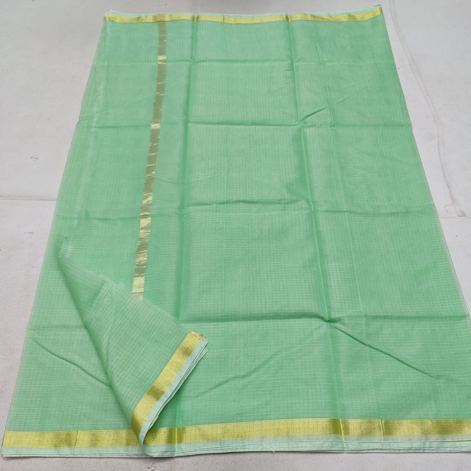 Cotton kota plain saree – www.vannamayil.com