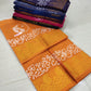 Cotton wax printed saree