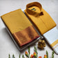 Couple's Combo Dhoti Shirt With Embossed Silk Saree