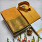 Couple's Combo Dhoti Shirt With Embossed Silk Saree