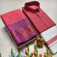 Couple's Combo Dhoti Shirt With Embossed Silk Saree