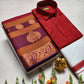 Couple's Combo Dhoti Shirt With Embossed Silk Saree