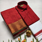 Couple's Combo Dhoti Shirt With Embossed Silk Saree