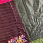 Customised half and half soft and silky aarani silk saree