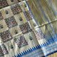 Digital kalamkari printed matka tussar silk saree