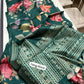 Digital kalamkari printed tussar silk saree