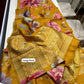 Digital kalamkari printed tussar silk saree