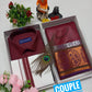 Embossed Silk Couple Combo Set