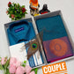 Embossed Silk Couple Combo Set