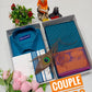 Embossed Silk Couple Combo Set