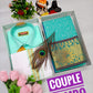 Embossed Silk Couple Combo Set