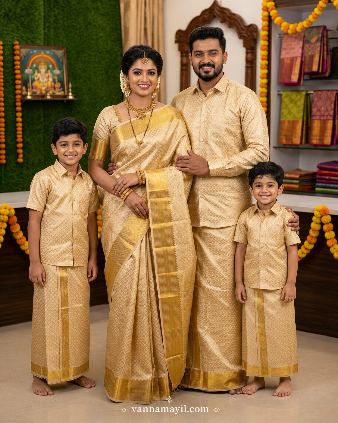 Semi Silk Family Combo