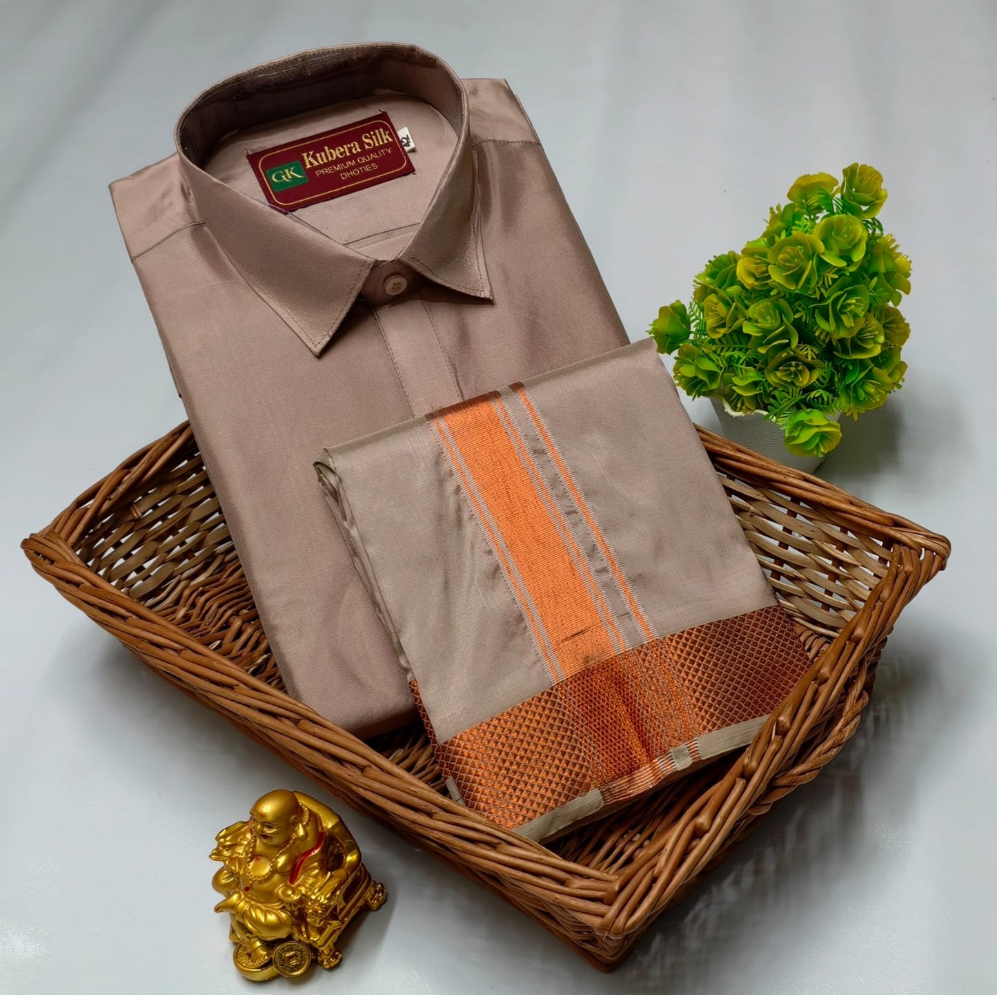 Father & Son Dhoti Shirt Combo