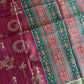 Flowy printed matkha tussar silk saree