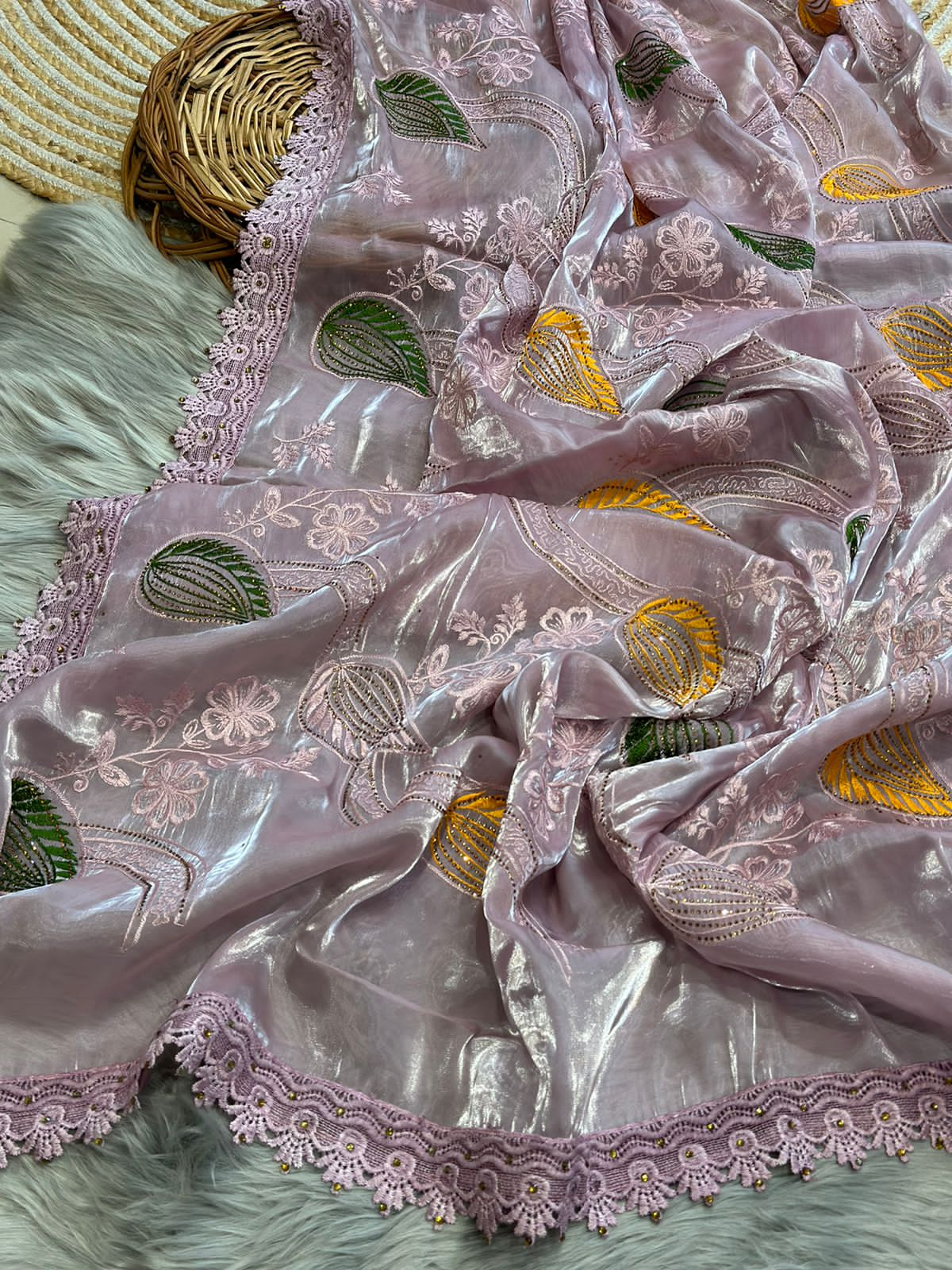 Jimmy Choo Organza Silk Saree