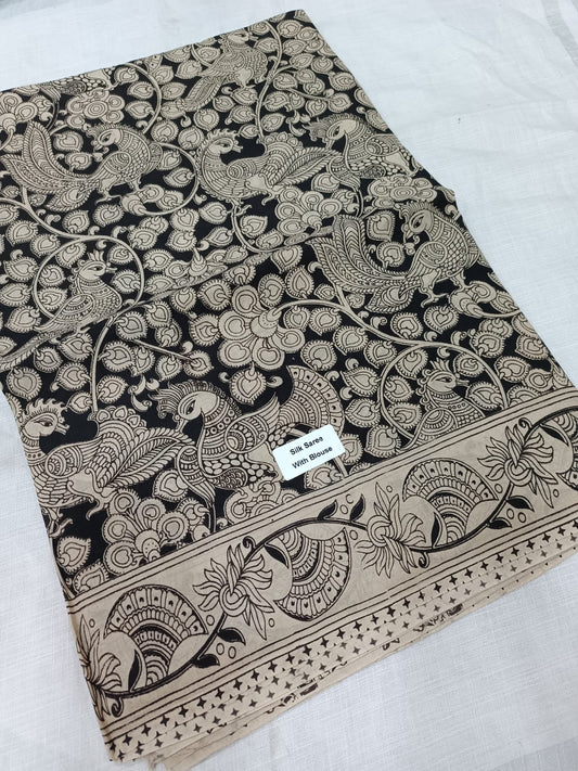 Kalamkari Silk Saree