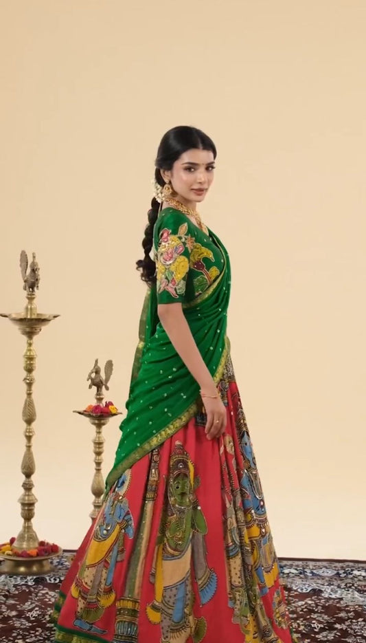 Kalamkari Style Lehenga Choli