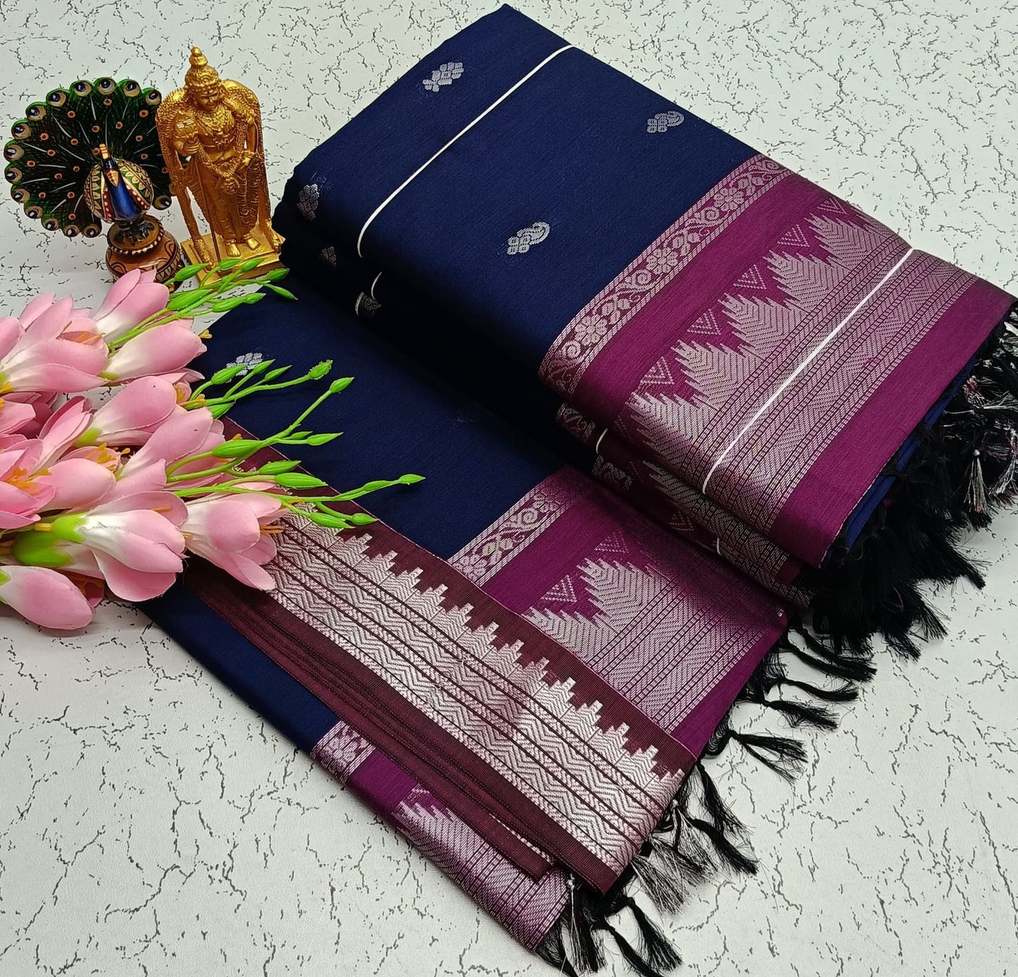 Kalyani Cotton Saree/lata Gadwal Paithani Saree