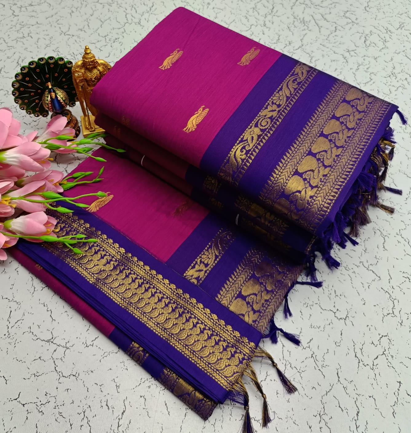 Kalyani Cotton Saree/lata Gadwal Paithani Saree