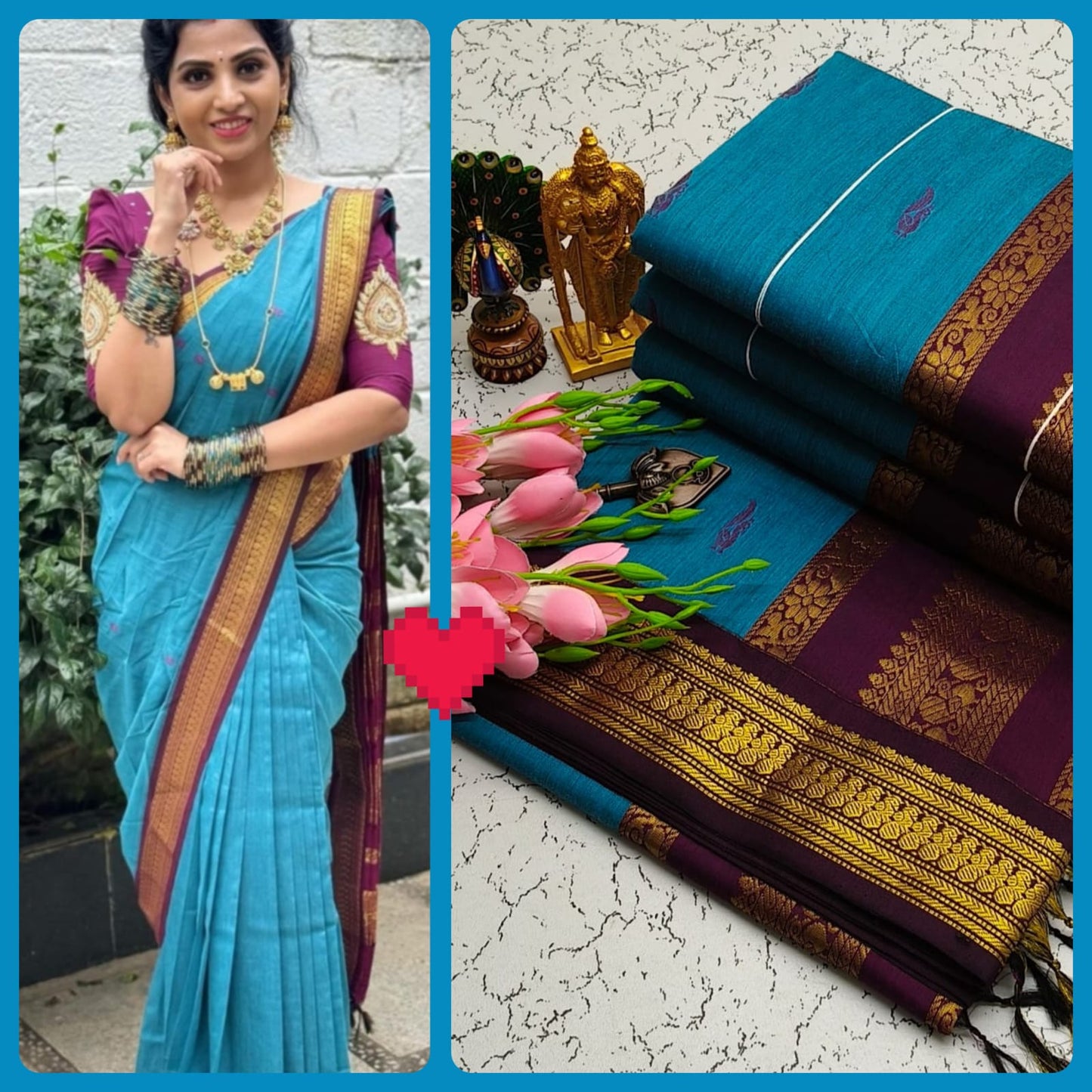 Kalyani Cotton Saree/lata Gadwal Paithani Saree