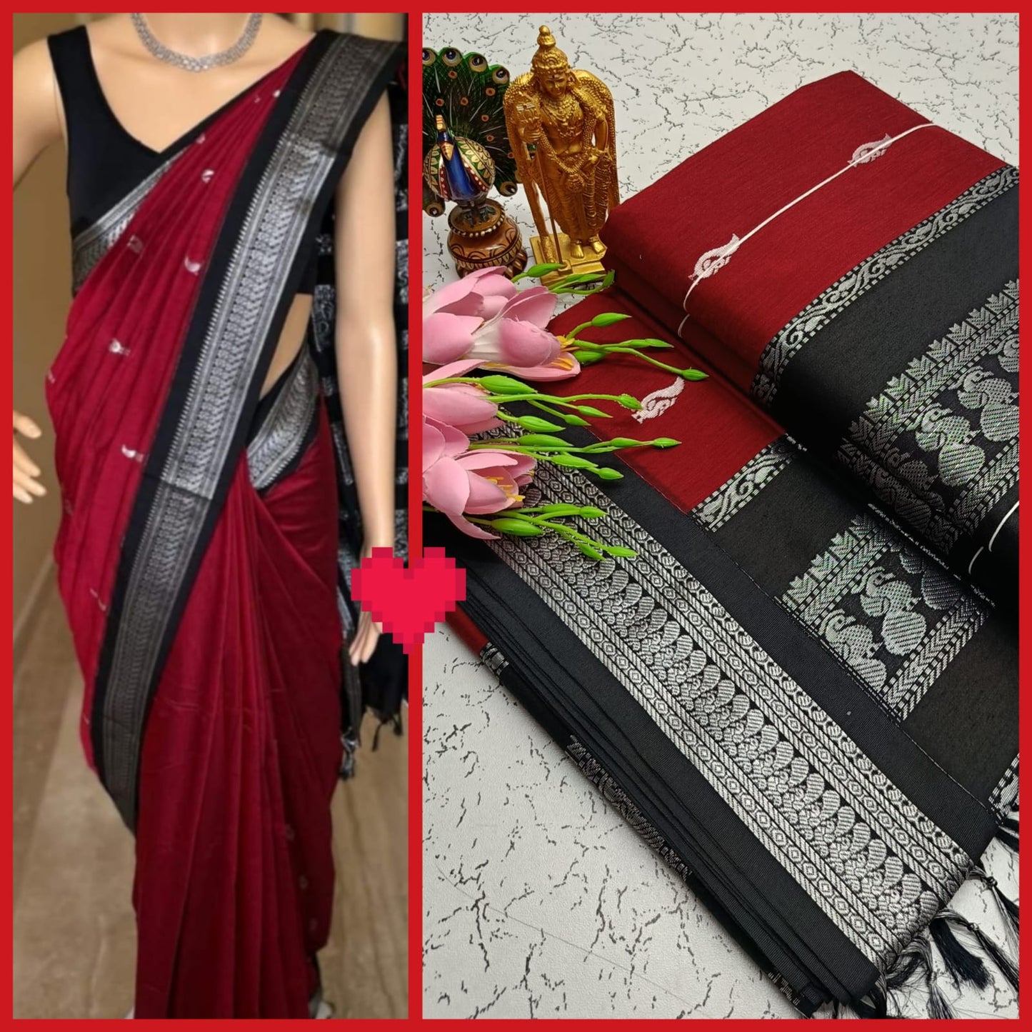 Kalyani Cotton Saree/lata Gadwal Paithani Saree