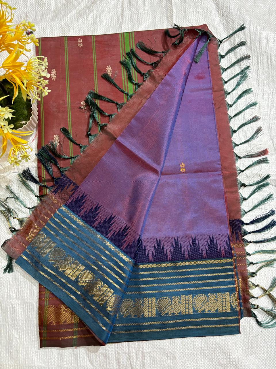 Vazhai Pattu Temple Border Saree