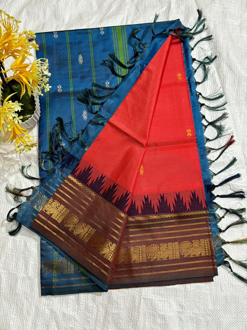 Vazhai Pattu Temple Border Saree