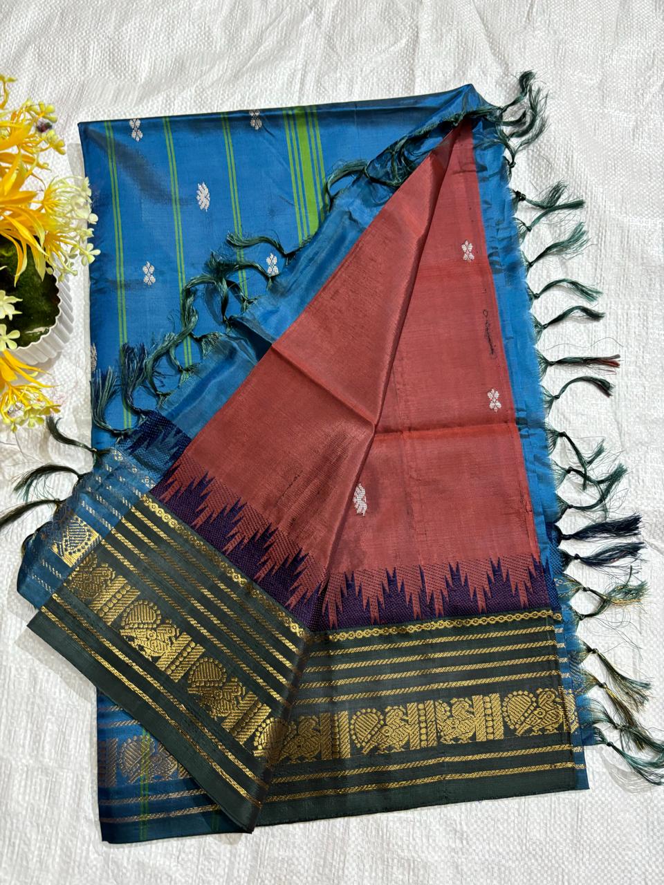 Vazhai Pattu Temple Border Saree