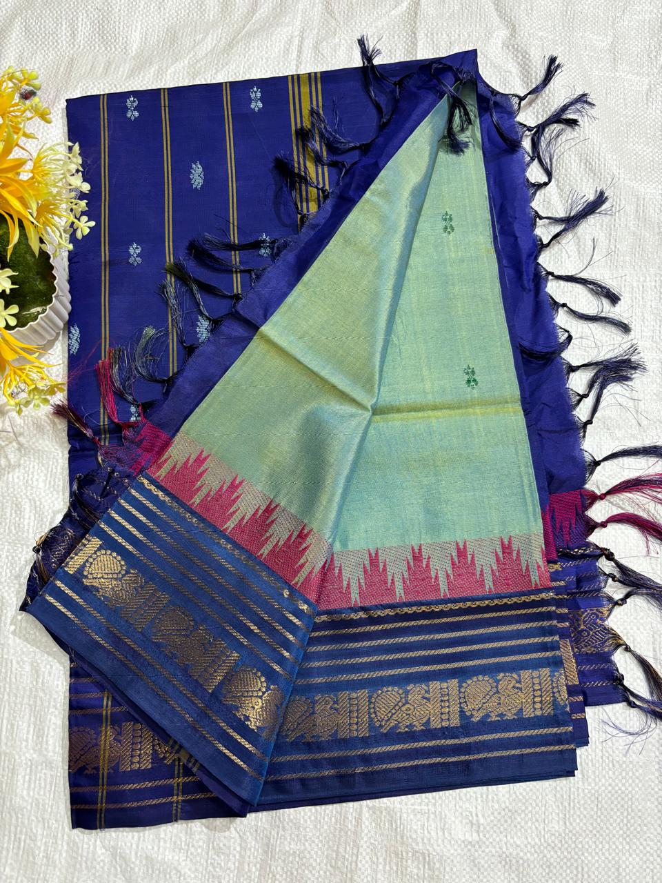 Vazhai Pattu Temple Border Saree