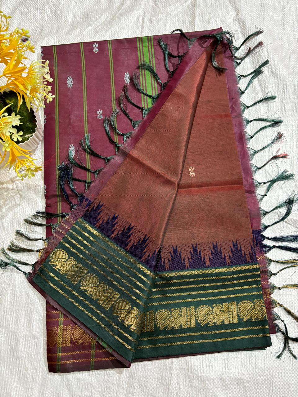 Vazhai Pattu Temple Border Saree