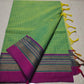 Kanchi cotton korvai checked saree