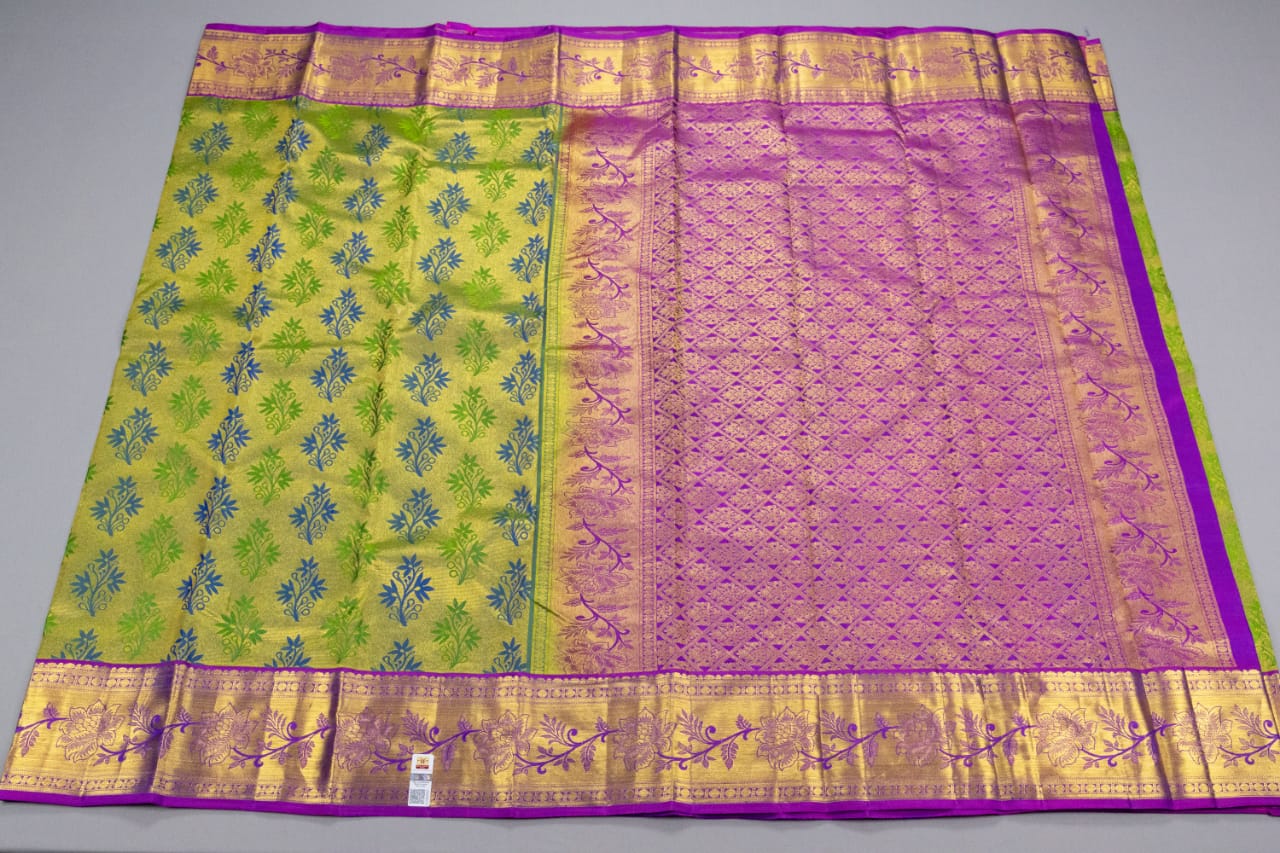 Kanchipuram Floral Designs Saree