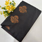 Kanchipuram style semi silk copper zari saree