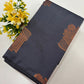 Kanchipuram style semi silk copper zari saree