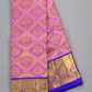 Kanchipuram Lotus Pink With Royal Blue Colour Saree