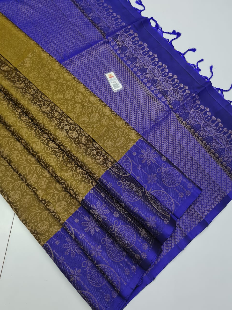 Kanchipuram Pure Bridal Jacquard Border Soft Silk Saree