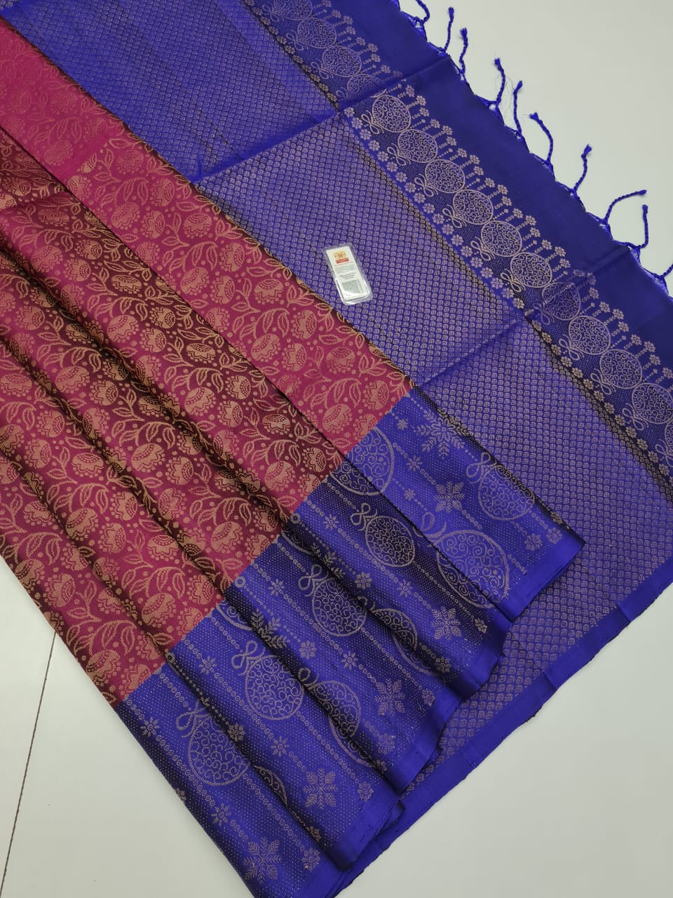 Kanchipuram Pure Bridal Jacquard Border Soft Silk Saree