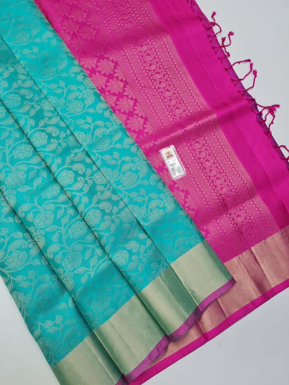 Kanchipuram Pure Bridal Jacquard Soft Silk Saree