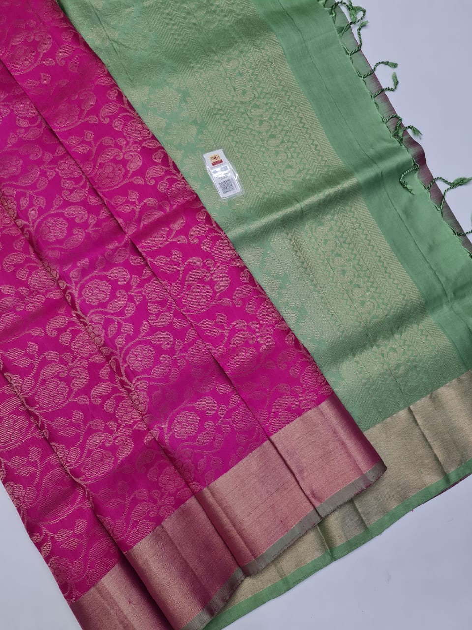 Kanchipuram Pure Bridal Jacquard Soft Silk Saree