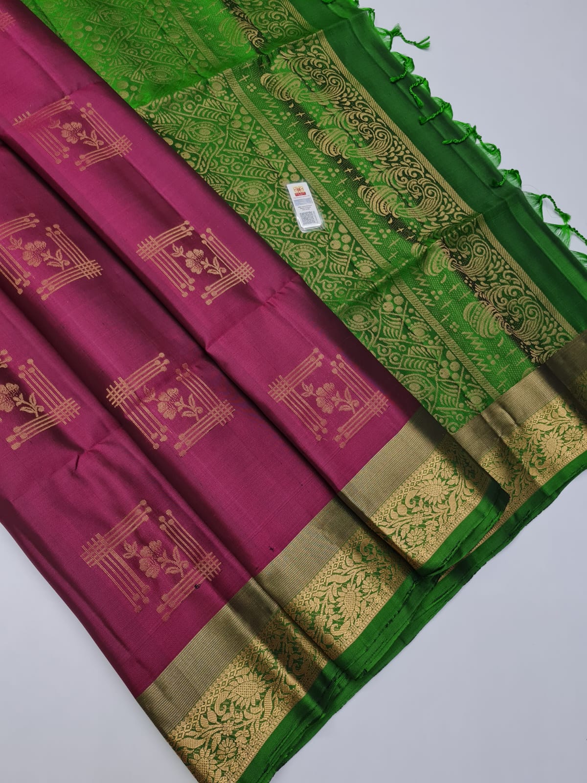 Kanchipuram Pure Jacquard Border Soft Silk Saree