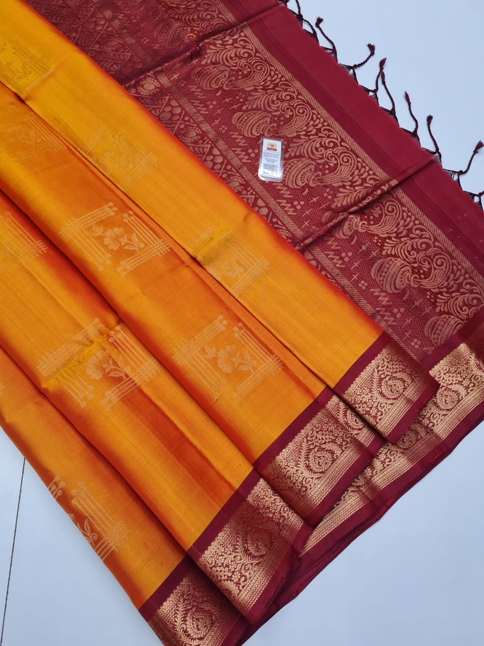 Kanchipuram Pure Jacquard Border Soft Silk Saree