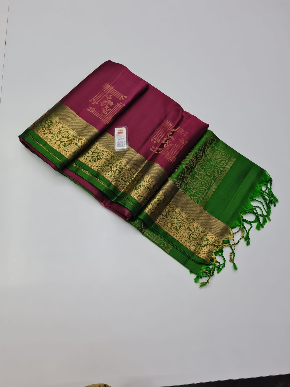 Kanchipuram Pure Jacquard Border Soft Silk Saree