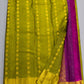 Pure Kanchipuram Majestic Green With Magenta Colour Saree