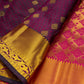 Kanchipuram Maroon With Pink Colour Pure Silk Saree