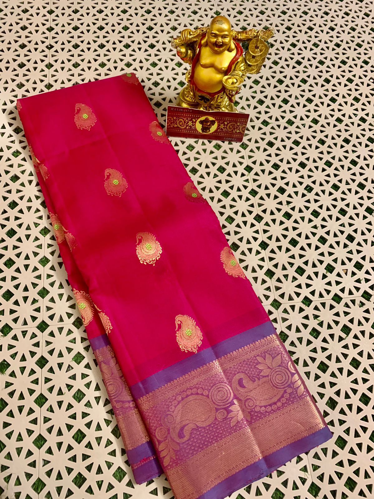 Mangalagiri kuppadam pattu lehenga jacket set – www.vannamayil.com