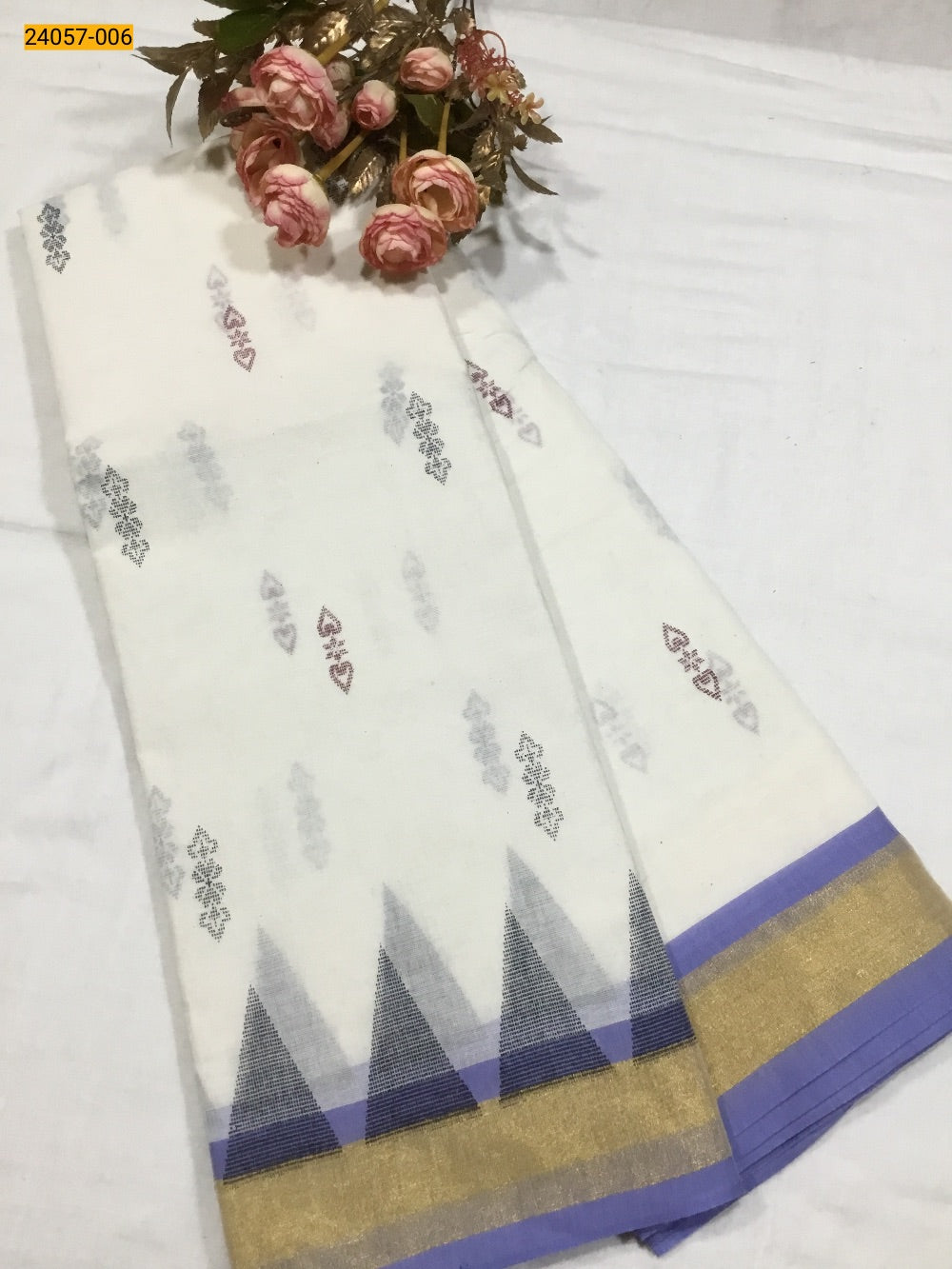 Kerala Kasavu Plain Saree With Plain Body And Gold Silver Zari Border And  Pallu Manufacturer,Supplier,in Tamil Nadu,India