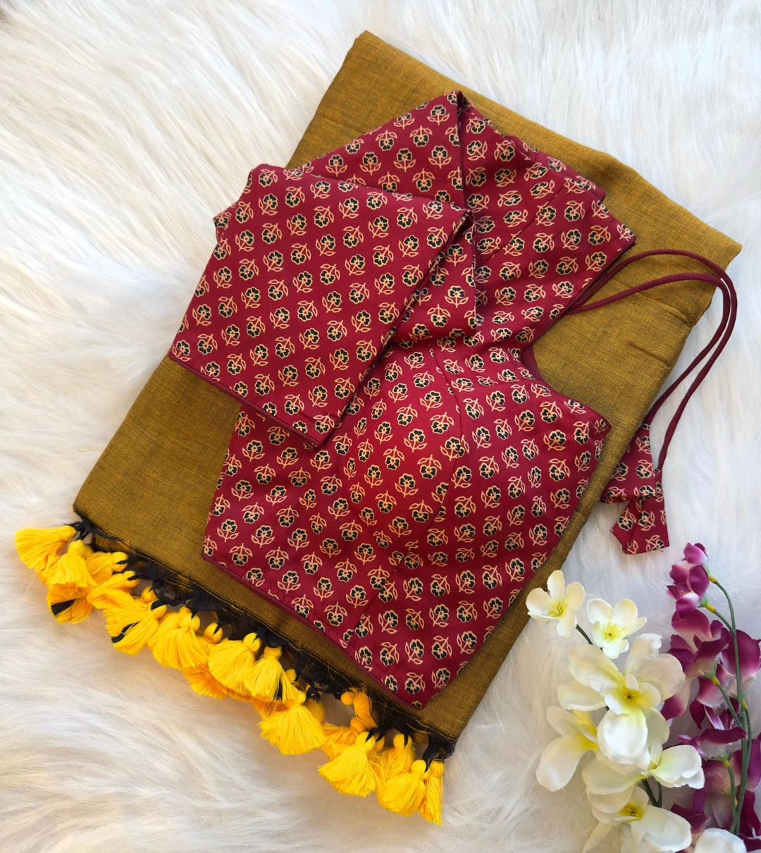 Khadi cotton saree