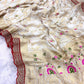 Khadi Georgette Saree with Kanchi Borders and Intricate Minakari Design