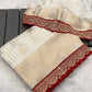 Designer Khadi Georgette Minakari Saree with Traditional Kanchi Borders