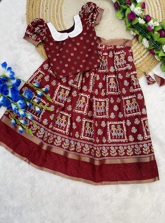 Kids Printed Skirt and Top